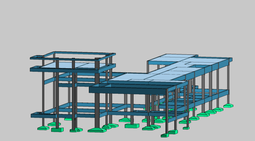 Projeto Residencial Porto Nacional — Modelo Estrutural 3D